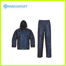 Imperméable et pantalons en caoutchouc imperméable 2PCS en polyester